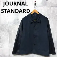 JOURNAL STANDARD メンズ オーバーサイズ 袖切替シャツジャケット