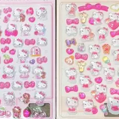 【2点】ハローキティ　ボンボンドロップシール サンリオ　うるちゅるポップシール