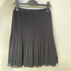 【ミッシェルクラン】美品 プリーツスカート リバーシブル 膝丈 38 M