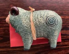 北浦土人形土鈴　杉山　ハルト作　羊の置物 郷土玩具 民芸品　未使用