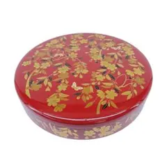 HANAE MORI 朱塗 菓子器 喰籠 金彩 桜蝶文様 - メルカリ