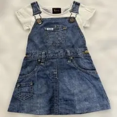 Lee デニムオーバーオール風ワンピース 80cmのサムネイル