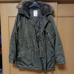 ミリタリー風オリーブジャケット