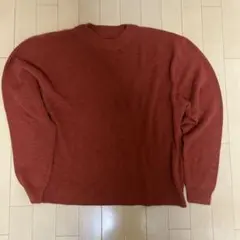EMMA CLOTHES モックネック ニット セーター 赤茶 M
