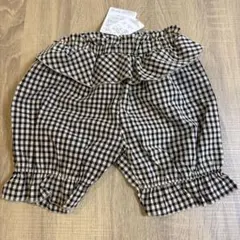 フリル付きチェック柄パンツ 95cm