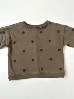 organic zoo 1-2y olive dots トレーナー