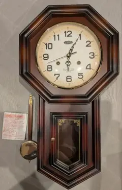 【超希少完品】MAG 振り子時計 W-271 アンティーク調 八角形 壁掛け時計 超希少完品】MAG 振り子時計 W-271 アンティーク調 八角形 壁掛け時計