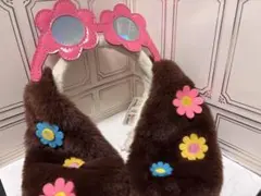 ‼️24日（水）まで出品‼️ USJ 花柄 サングラス付スヌーピー カチューシャ