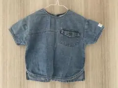 デニムTシャツ ポケット付き