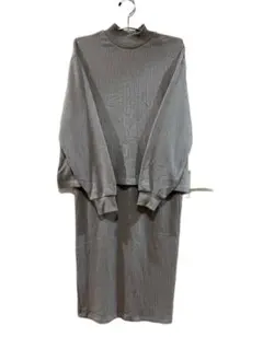 A DAY IN THE LIFE セットアップ ニット グレー