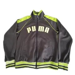 PUMA グレー/ライム トラックジャケット L