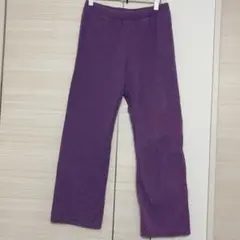 Hanes レディース パープル M スウェットパンツ　裏起毛 部屋着のサムネイル