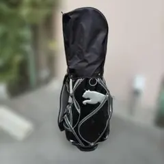 PUMA プーマ エナメル キャディバッグ ゴルフバッグ ブラック