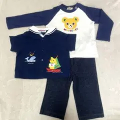 ミキハウス 長袖Tシャツズボン　3点　90サイズ