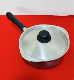 柳宗理　ステンレス製片手鍋　18cm ツヤ消し　蓋付き