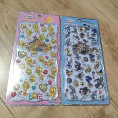 トゥイーティー ルーニーチューンズ プチドロップステッカー ２点セット