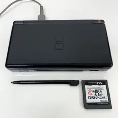 DS Lite 本体 ブラック 動作品 脳トレ付 GBA可 充電OK