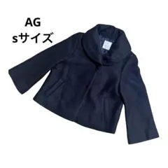 【AG】コート 黒 ブラック Sサイズ Aライン ショート