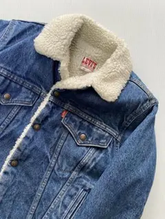 LEVI'S ボア襟付きデニムジャケット　80's-90'sアメリカ製Sサイズ