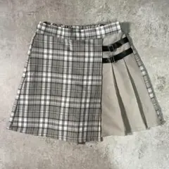 【美品】GLOBAL WORK グローバルワーク チェック柄スカパン 160