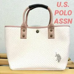 【美品⭐️】U.S. POLO ASSN トートバッグ ネオプレン ピンク