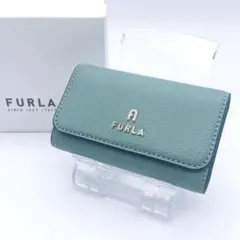 【未使用級】 FURLA フルラ キーケース 4連 グリーン 現行