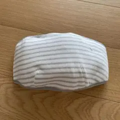 Pigeon マタニティ用腹帯　M〜Lサイズ　グレー×ホワイト　ボーダー