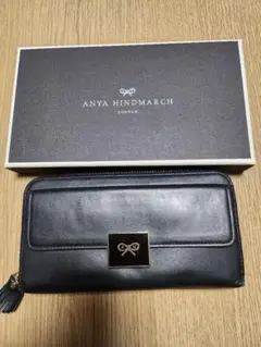 ANYA HINDMARCH 長財布 ブラック リボンお財布　 箱付きのサムネイル
