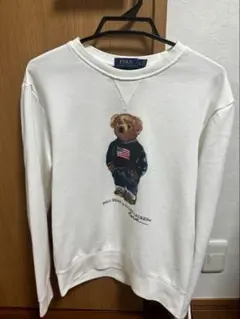 n*o様 ポロラルフローレン　ポロベア　トレーナー　スウェットシャツ　裏起毛　白