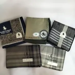 POLO CLUB 　メンズハンカチ　５枚セット