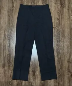 黒 スラックス ワイドストレート