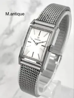 オメガ　腕時計　銀　レディース　ビンテージ　20mm　スクエア　手巻き オメガ レディース スクエア 手巻き デ・ビル | アンティー