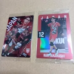 日本代表バレーボール　ウエハース2025 高橋藍　チーム　計2枚　新品未開封