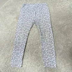 《UNIQLO》花柄レギンス ホワイト/ブルー 【110】✨