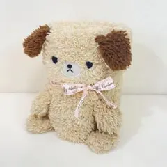 【新品・未使用】モコモコくるくるアニマル　ひざ掛け　イヌ　ブランケット　犬　防寒