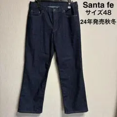 サンタフェ Santa Fe ストレッチ ロゴ刺繍 濃紺 デニム 48 Lのサムネイル
