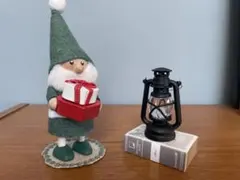 ノルディカニッセ用小物 黒ランタンと洋書d 秋冬用