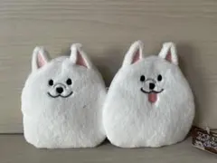 サモエドのふわふわポーチ　ノーマル　べろ　2点セット