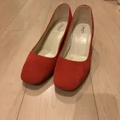 レペット repetto ブロックヒール　赤×シルバーのサムネイル