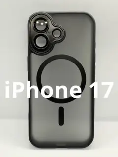 iPhone17 ブラック ケース マグセーフ レンズ保護 新品 2450