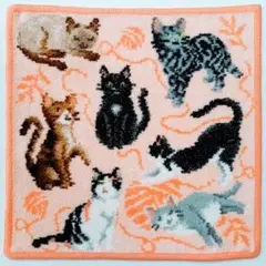 フェイラー FEILER タオルハンカチ fluffy friends ねこ