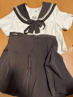 セーラー服 上下 コスプレ 茶色 制服