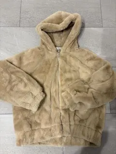INGNI フード付きボアジャケット ベージュ M