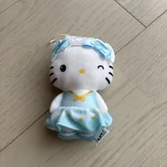 ハローキティ ぬいぐるみ 水色ドレス