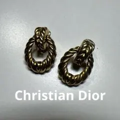 Christian Dior トライバル スパイラルバングル ゴールド 彫り加工 