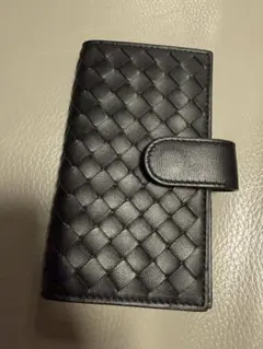 BOTTEGA VENETA ブラックレザーキーケース