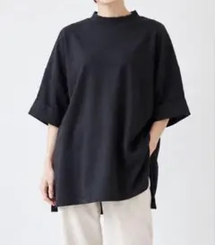 美品　クラシカルエルフ　半袖七分袖カットソー黒　大きめ　オーバーサイズ