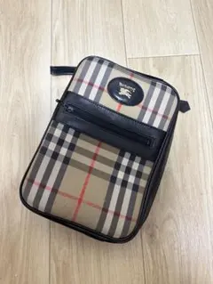BURBERRYSバーバリーノバチェック セカンドバッグ シャドーホース