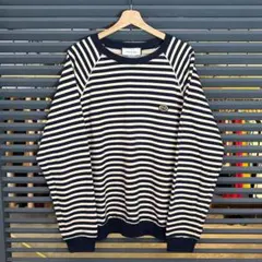 超美品 グッチ インターロッキングG ボーダー柄 長袖 スウェット 3XLのサムネイル