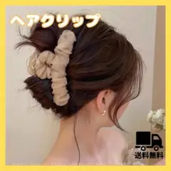 32 バンスクリップ 韓国 ヘアクリップ 　シフォン フリル ヘアアクセサリー